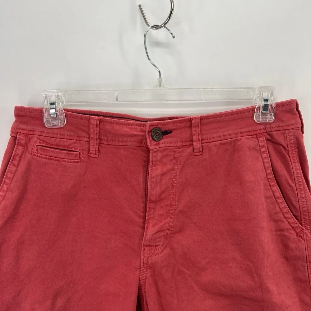 American Eagle Classic Shorts Size 33 Nantucket Red Frat Preppy Active Flex